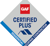 GAF Certified Plus roofing contractor badge